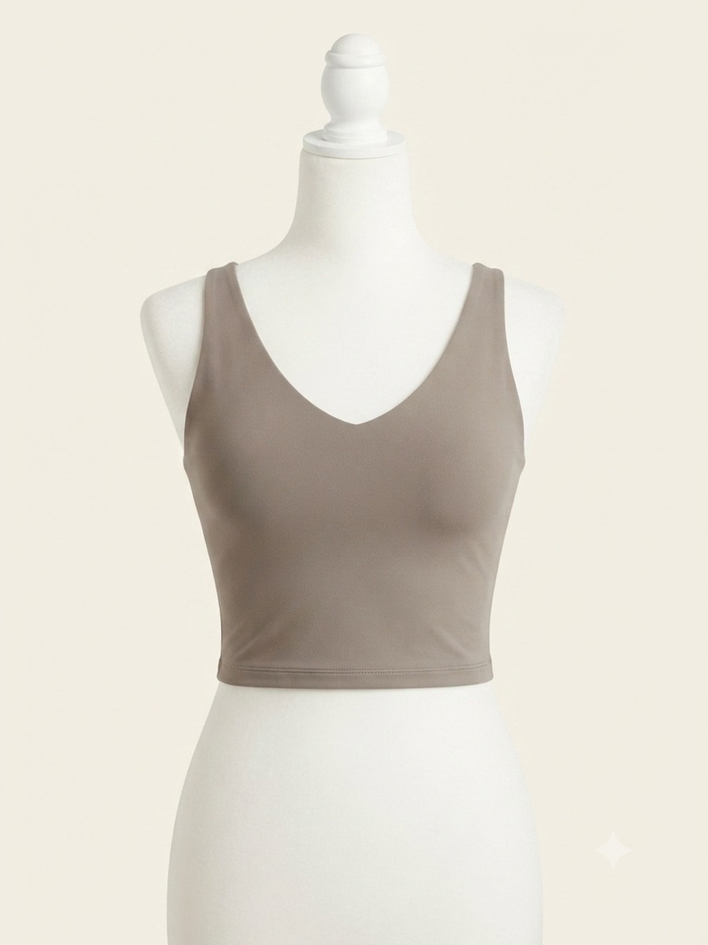 YPB by Abercrombie Lightweight Active Tank Top — Taupe